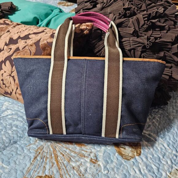 Rare! Vintage LARGE Y2k Coach Denim Tote Purse - Picture 4 of 9
